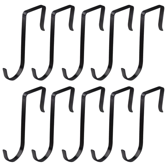 10 Pcs S Hooks, 2.8 In / 7.1 Cm Metal S-Shaped Hanger With Spring Clip, Shelf Hooks, 1.3 In / 2.3 Cm Wide Anti-Drop Hanging Hooks For Kitchen, Bedroom, Bathroom, Balcony