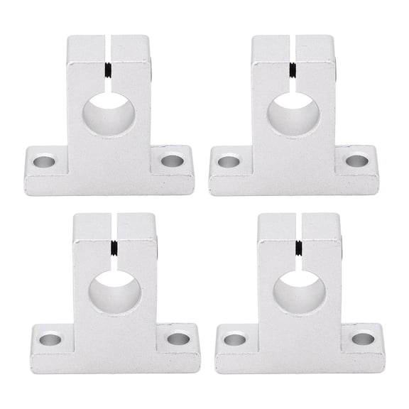 10 Pcs SK12 Linear Shaft Support 12mm Aluminum Alloy Shaft End Support Rail Guide Bracket Base Vertical Motion Rail Clamp Support Set for 3D Printers Engraving Machines CNC Slider Modules 12mm Shafts