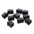 thumbnail image 1 of 10 Pcs SPST Mini Black 2 Pin Rocker Switch AC 125V 10A 250V 6A, 1 of 5