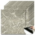 thumbnail image 1 of 10 Pcs Sage Green Marble Peel and Stick Floor Tiles, 12x12 in Covers 10 Sq. Ft. Self-Adhesive DIY Vinyl Flooring, Removable & Waterproof for Bathroom, Kitchen, Walls, Bedroom, 1 of 8