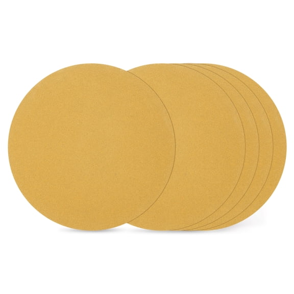 10 Pcs Sanding Discs 8-7/8 Inch 100 Grit Hook and Loop Random Orbital Sandpapers Suitable for Drywall Sander Wood Metal Furniture, Yellow