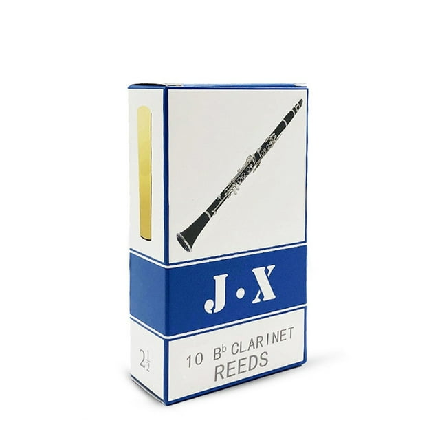 10 Pcs Saxophone Reeds Strength 2.5 for Alto Soprano Tenor Sax