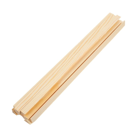 MLINS Wooden Window Trim for Decor Use Beige Color Ideal for DIY Projects and Home Decoration 10pcs