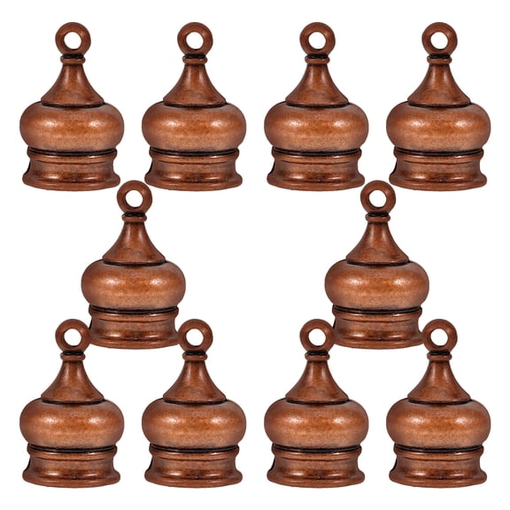 10 Pcs Screw Lamp Finials Decorative Nut 2.00X1.50X1.50CM Dark Brown