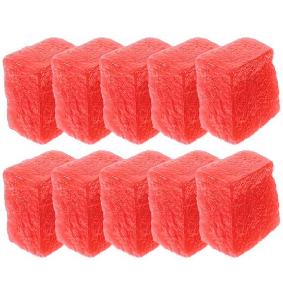 SOPOTUTU 10Pcs Decorative Watermelon Models with Vivid Color for Studio Party and Living Room