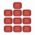 thumbnail image 1 of 10 Pcs Self-Adhesive Wax Seal Sticker Envelope Sealing Sticker for Wedding, 1 of 20