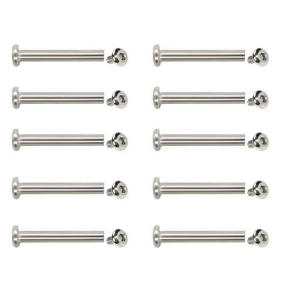 10 Pcs/Set 30/35/40/45/50mm Inner Hexagon Screws Luggage Wheel Repair Rivets Stainless Steel Screws Nails Rivets