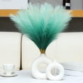 thumbnail image 1 of 10 Pcs Set Artificial Pampas Grass Stems Christmas Decorations Fake Feather Reeds Realistic Looking Fluffy Tassels for Wedding Centerpiece Holiday Arrangements Table Decor 22 Inch, 1 of 8