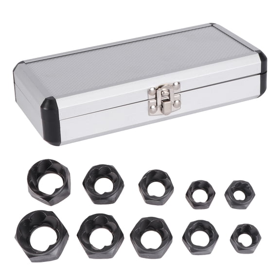STRANDCHIC 10 Pcs Set Screw Nut Extractor Damaged Bolt Nut Remover Tool