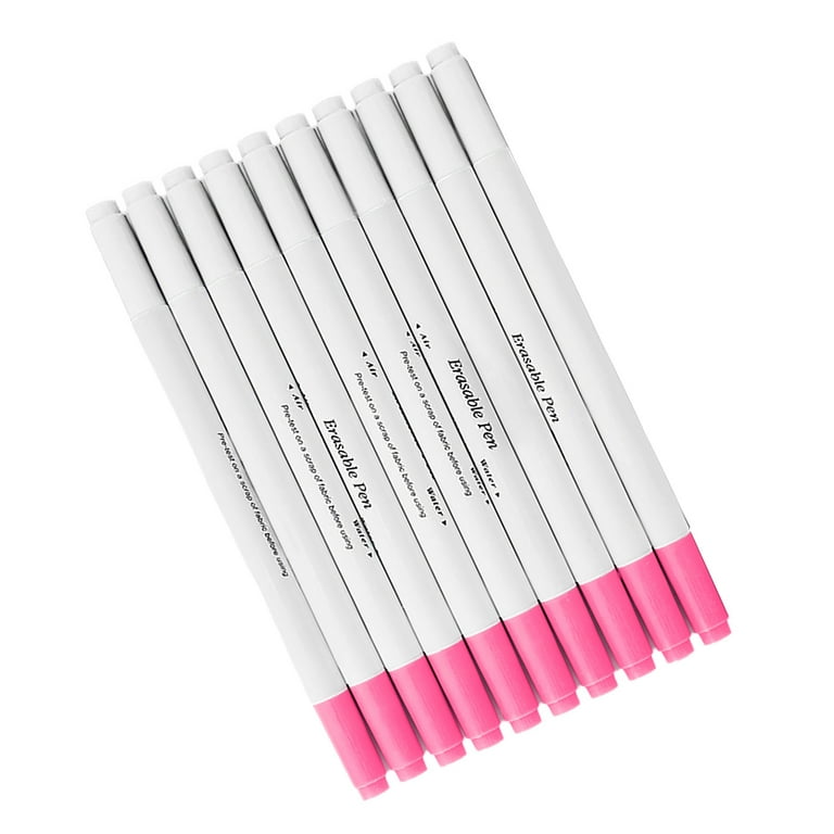 10 Pcs/Set Fabric Marker Pen Water Soluble Pen Water Erasable Pen
