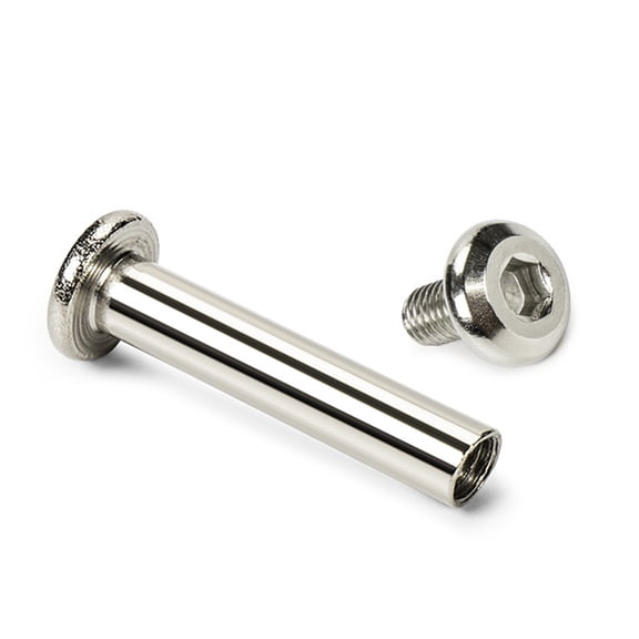 10 Pcs/Set Luggage Belt Screws Stainless Steel Screws Nails Rivets 30/35/40/45/50mm Inner Hexagon Screws Easy to Use