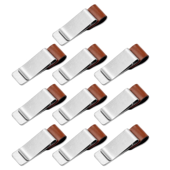 10 Pcs/Set Pen Looped Pen Clips Metal Pen Looped Holder Notebook Pen Sleeve Pen Clip Office Supplies for Journal Planner