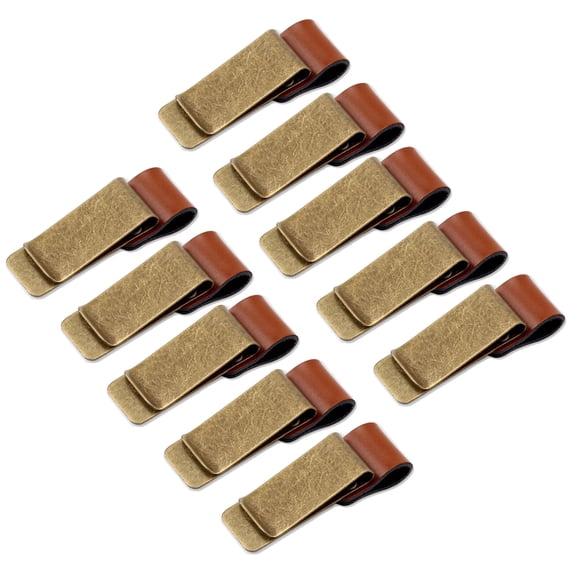 10 Pcs/Set Pen Looped Pen Clips Metal Pen Looped Holder Notebook Pen Sleeve Pen Clip Supplies for Journal Planner