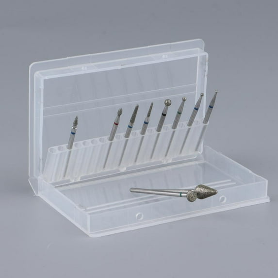 10 Pcs / Set Professional Nail Tip Grinding Heads Type Drill Tool - E