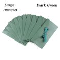 thumbnail image 1 of 10 Pcs/ Set Stationery Multicolor Creative Retro Pearlescent Paper Envelop Envelope Greeting Card Bags Ribbon Mailer DARK GREEN LARGE, 1 of 1