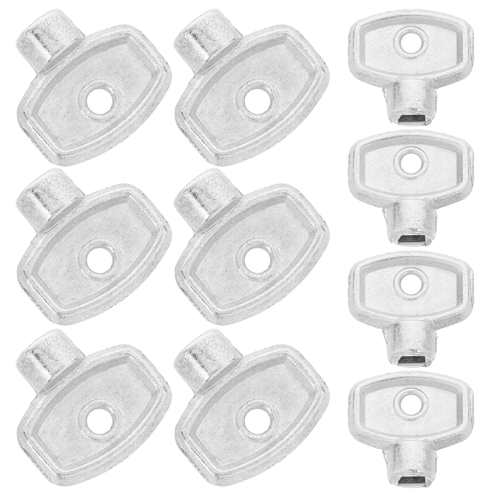 10 Pcs Sewer Hose Wrench Radiator Keys for Bleeding Old Home Bristol Liquid Deflation Silver