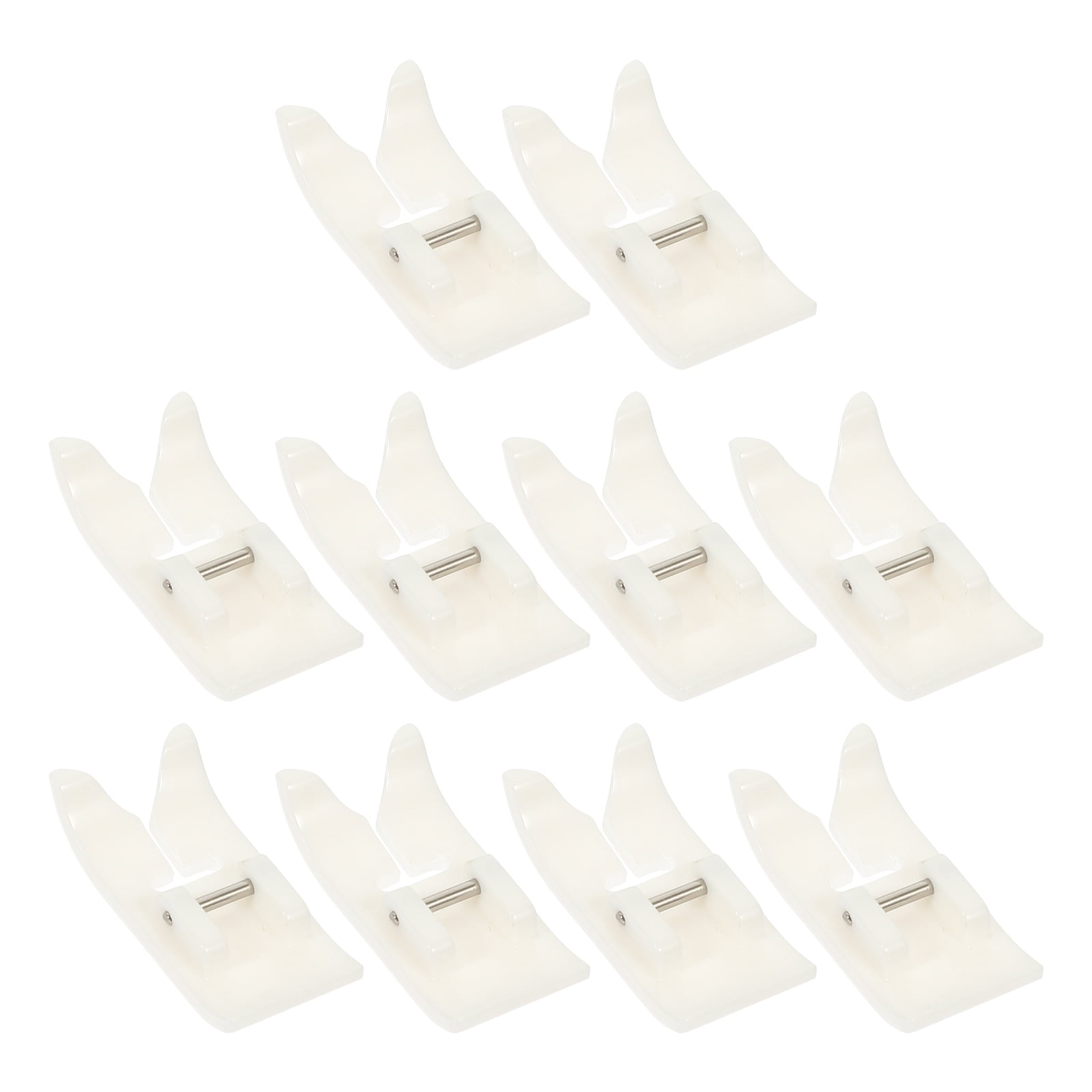 10 Pcs Plastic Hump Jumper Presser Foot - For Sewing Machines To Balance Height On Thick Fabrics