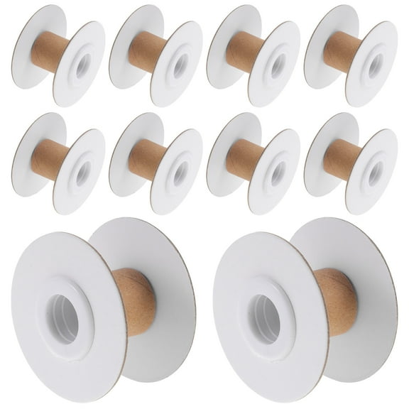 10 Pcs Sewing Spools for DIY Ribbon Storage Organizer Yarn Bobbins Empty