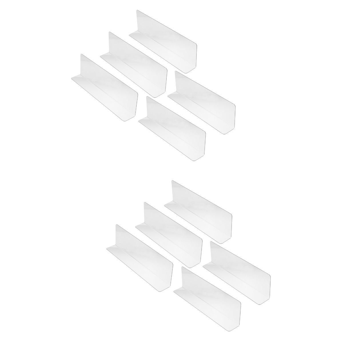 10 Pcs Shelf Divider Dividers for Supermarkets Clear Shelves Stores