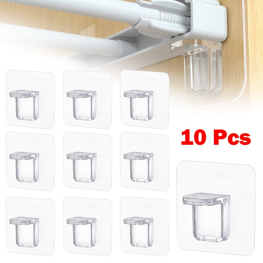 10 Pcs Shelf Support Adhesive Pegs Plastic Closet Shelf Support