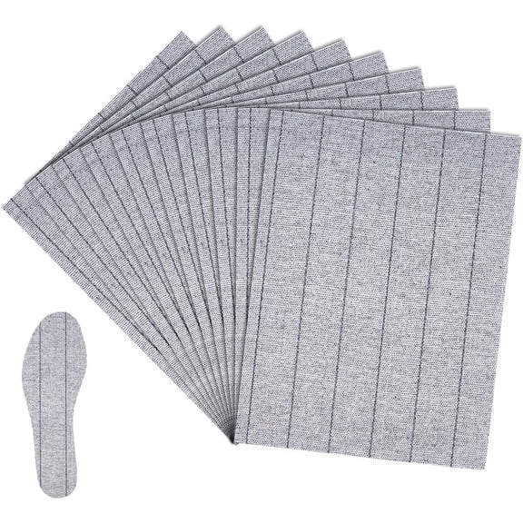 10 Pcs Shoe Sole Board 11x8.7 Inch Gray Strobel Insole Sheet Non-Woven Fabric Shoe Inserts for Barefoot Shoe Making Supplies