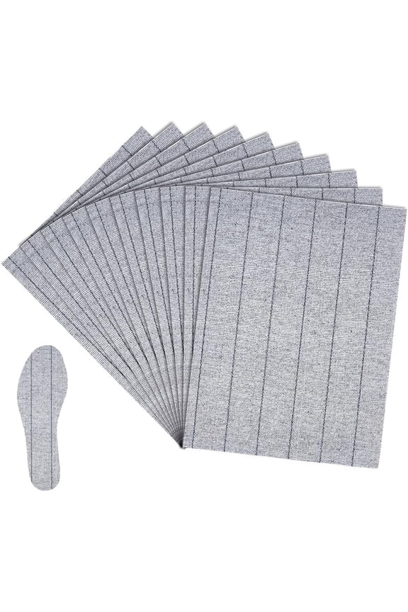 10 Pcs Shoe Sole Board 11x8.7 Inch Gray Strobel Insole Sheet Non-Woven Fabric Shoe Inserts for Barefoot Shoe Making Supplies