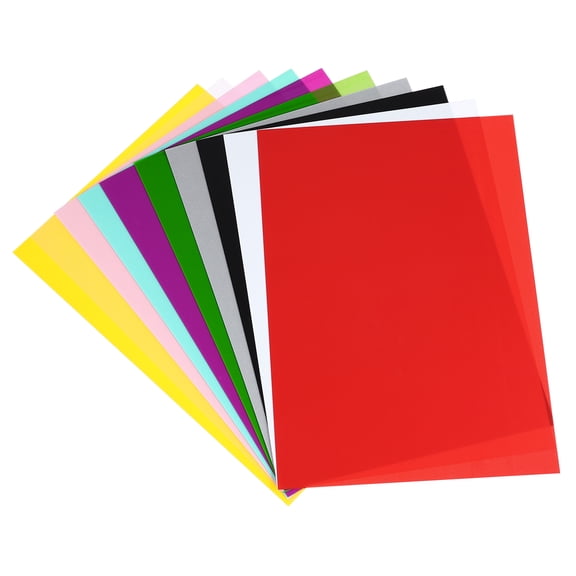 10 Pcs Shrink Plastic Sheets, 8x12 Inch Shrink Films Paper, 10 Colors