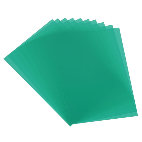 10 Pcs Shrink Plastic Sheets, 8x12 Inch Shrink Films Paper, Dark Green