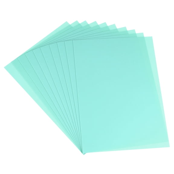 10 Pcs Shrink Plastic Sheets, 8x12 Inch Shrink Films Paper, Light Blue