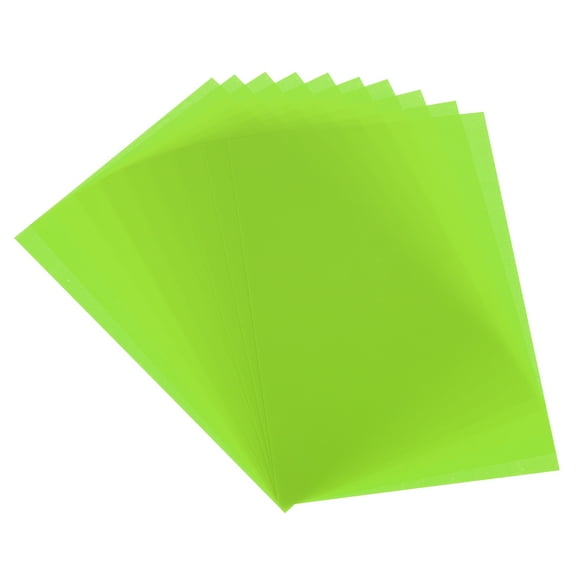 10 Pcs Shrink Plastic Sheets, 8x12 Inch Shrink Films Paper, Light Green