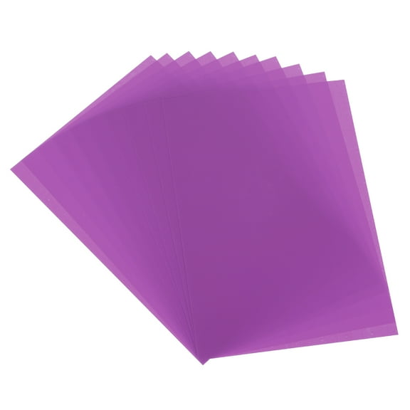 10 Pcs Shrink Plastic Sheets, 8x12 Inch Shrink Films Paper, Purple