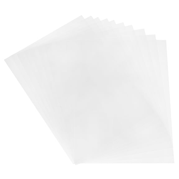 10 Pcs Shrink Plastic Sheets, 8x12 Inch Shrink Films Paper, Transparent