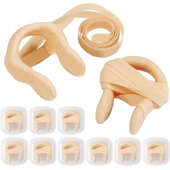 10 Pcs Silica Gel Nose Clips with Elastic Strap for Swimming Nose Plugs for Adults Kids