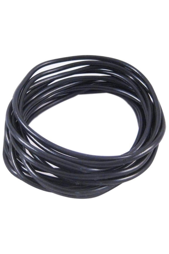 10 Pcs Silicone Gummy Bands Bracelets Rubber Jelly Bracelets BlackB1 Q6H6
