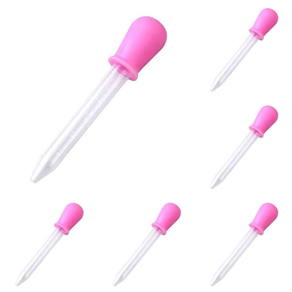 10 Pcs Silicone Head Plastic Pipette, Plastic Dropper Pipettes, 5ml Graduated Pipettes, for Home Use, Crafting, DIY Tools
