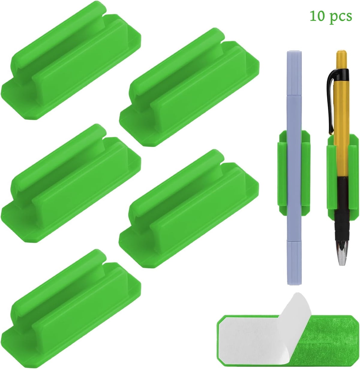 12PCs Adhesive Koala Pen Holders - Colorful Silicone Pencil Clips For Desk Organization