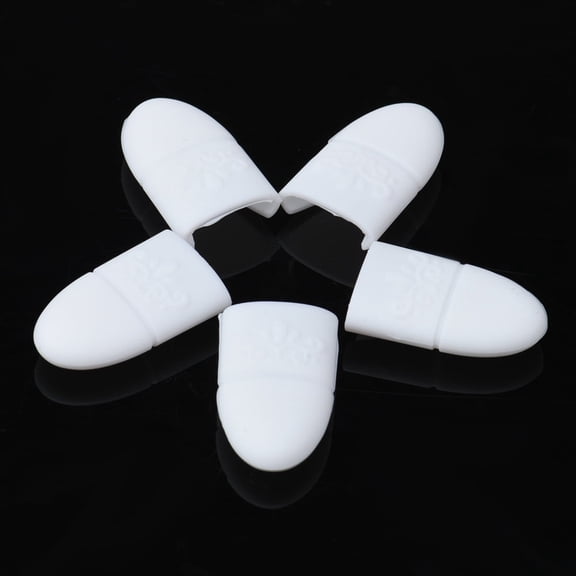 10 Pcs Silicone Nail Remover Cap - 10Pcs Silicone Gel Nail Uv Polish Remover Wrap Caps, Foot Masks Easter Mother'S Day Base Care Makeup Organizers