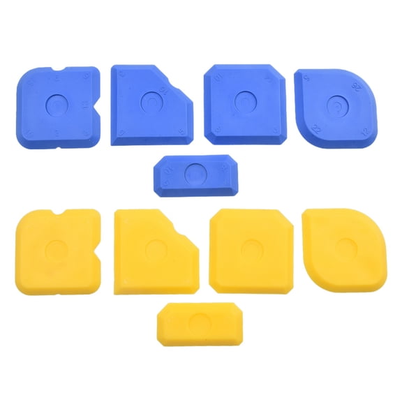 10 Pcs Silicone Sealant Tool Spreader Finish Kit Caulk Tile Grout Applicator