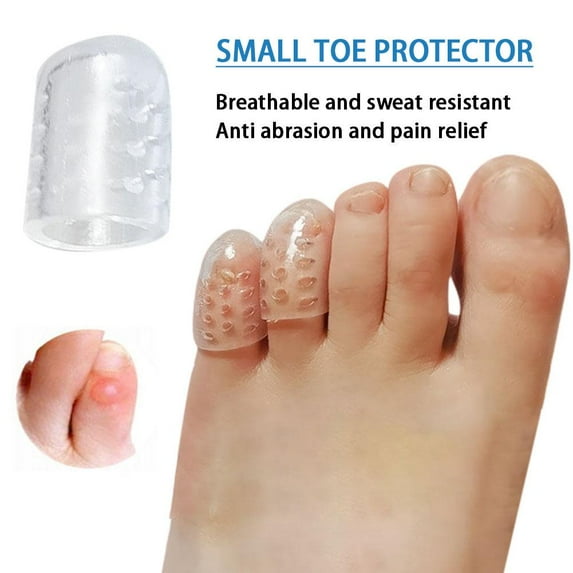 10 Pcs Silicone Toe Caps Anti-Friction Breathable Toe Protector Toe Cover Prevents Blisters