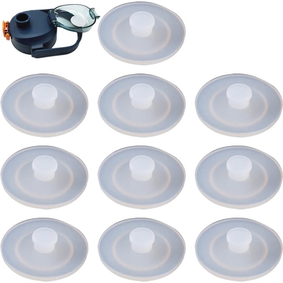 Vjnyvs Silicone Water Bottle Lid Plugs, Non-Spill Straw Hole Grommets, Dust-Proof Caps, 10 Count ,8–12mm