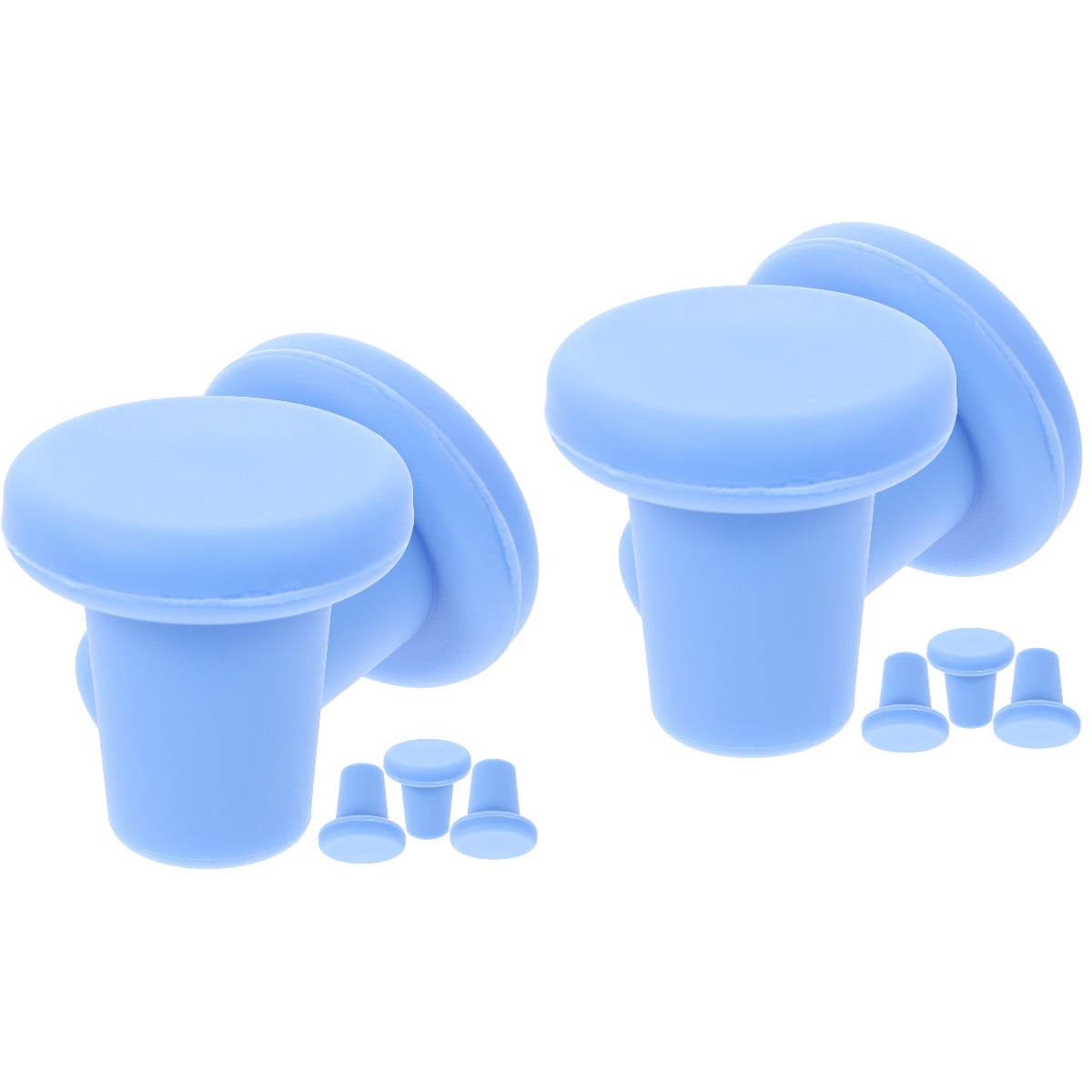 10 Pcs Silicone Wine Stopper Toppers for Bottles Caps Plugs Seal ...