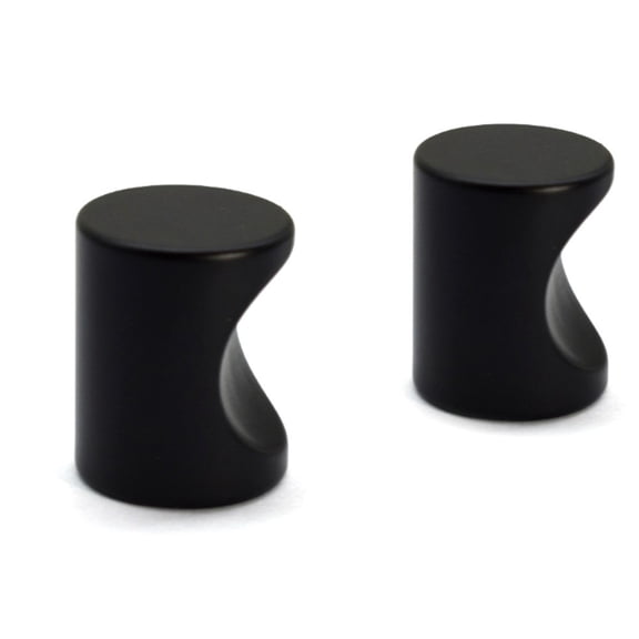 10 Pcs Simple Black Cabinet Sliding Door Handle Solid Single Hole Aluminum Cylindrical Drawer Handle