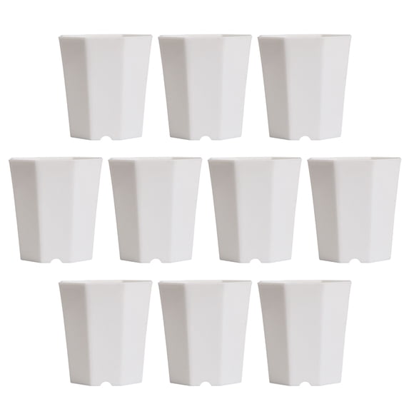 Moluckfu Succulent Planter Pot White 10Pcs 2.8X2.7X2In For Balcony Use
