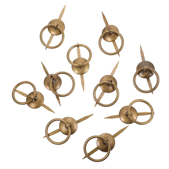 10 Pcs Single Hole Pull Ring Decor Door Knob Knobs for Drawers Dresser Handle Knob Iron Knobs