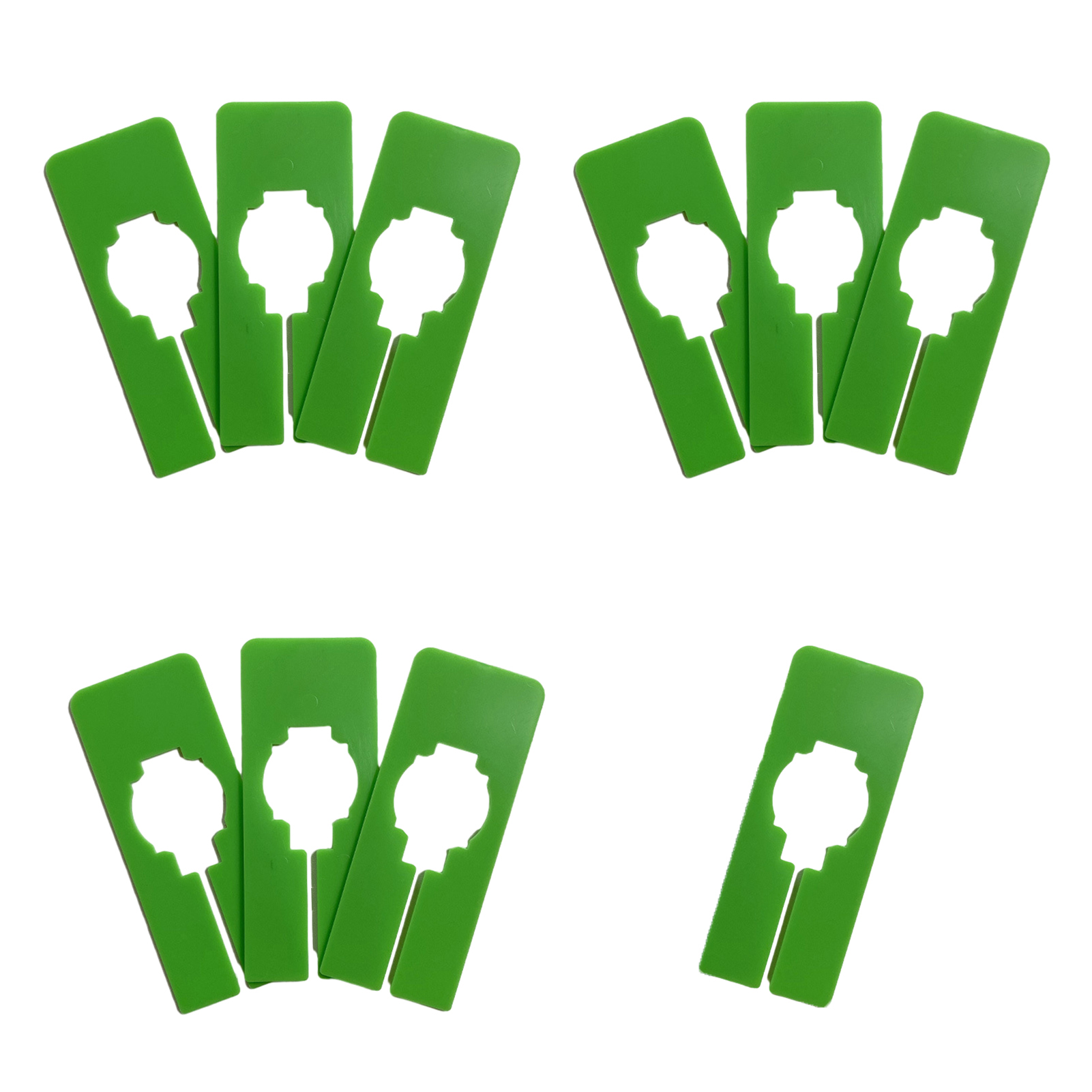 10 Pcs Size Separator Rectangular Size Separator Plastic Clothing Rack