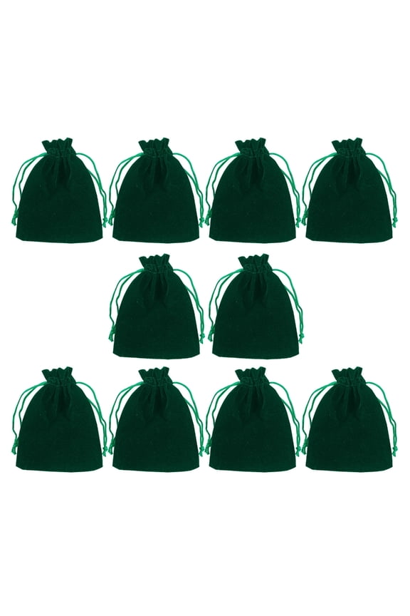 10 Pcs Small Dices Pouch Drawstring Bag Velvets Jewelry Bag Tarot Rune Bag
