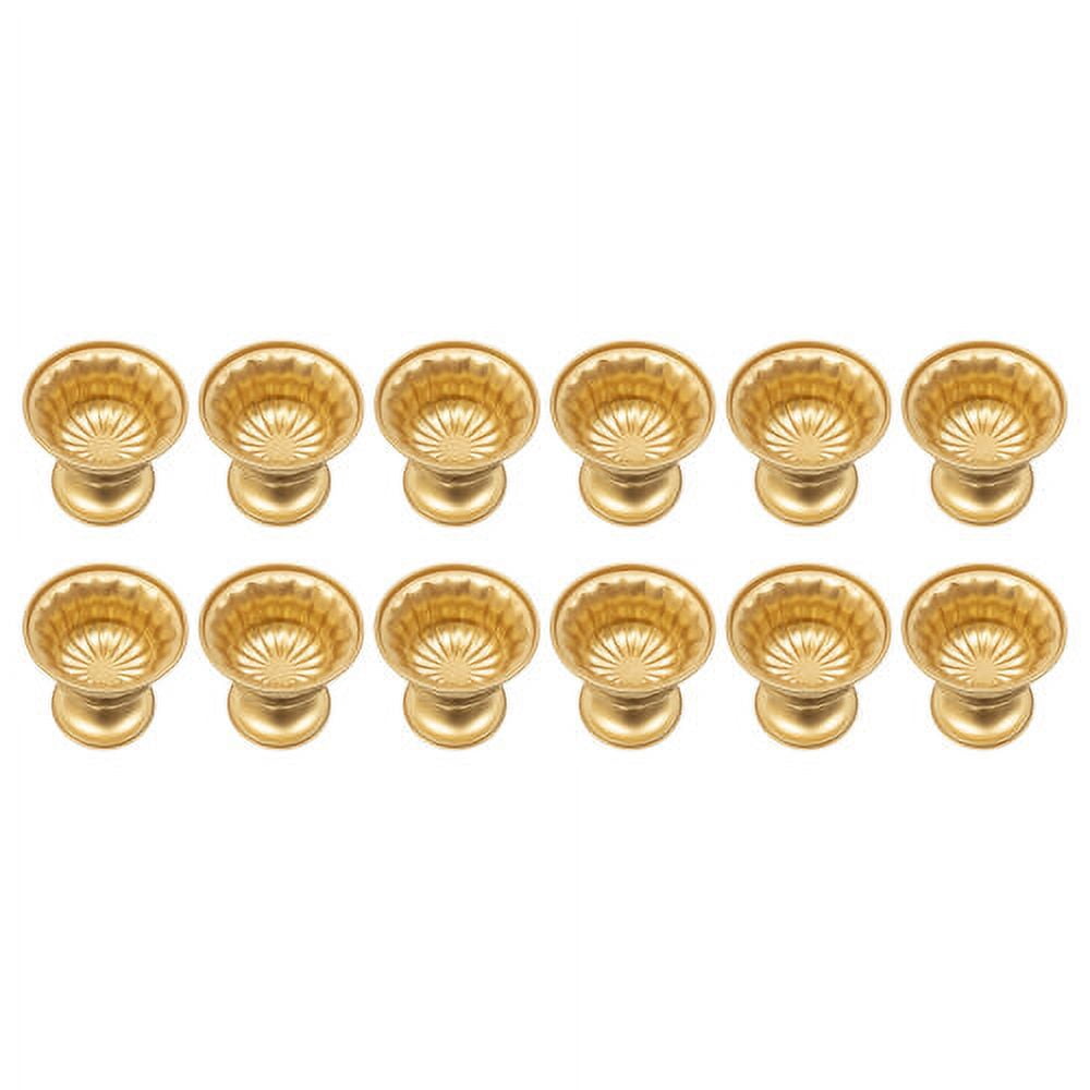10 Pcs Small Gold Vases for Centerpieces Metal Compote Vase, 5.91 Inch ...