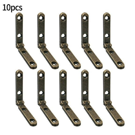 10 Pcs Small Hinges Jewelry Wooden Box Chest Case Hinges 90 Degree Folding Hinge For Jewellery Case Cabinet Fittings Hardware