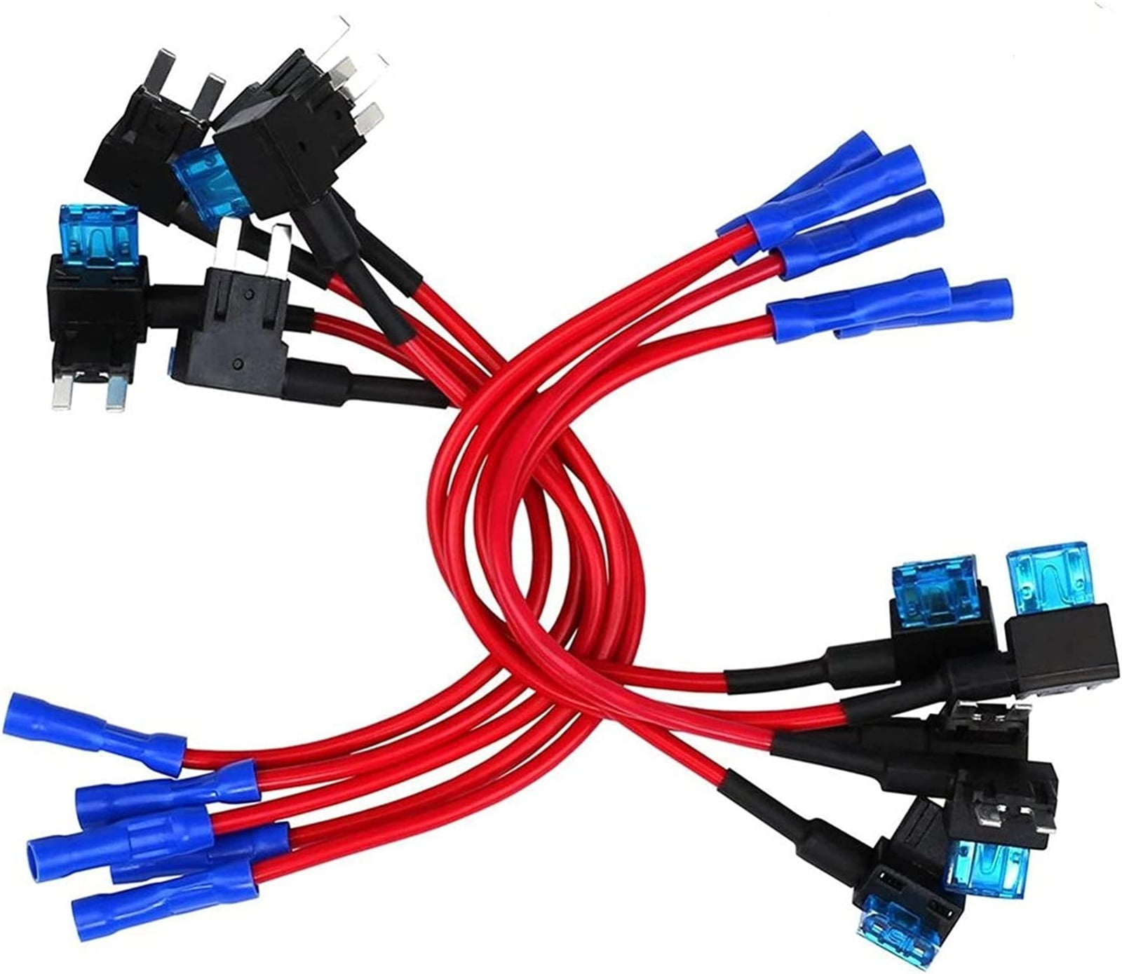 10 Pcs Small Size auto Car Fuse Holder ACS Add-a-Circuit TAP Adapter ...