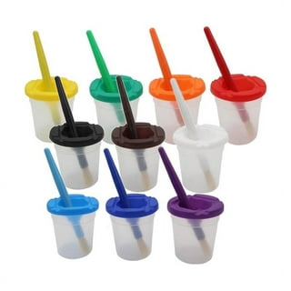 Homkare No Spill Paint Cups with Lids and Paint Brushes, Kids Spill Pr –  ToysCentral - Europe